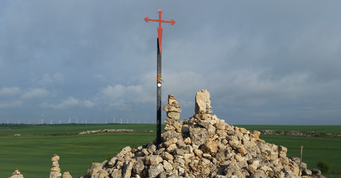 The cross of the Knights Templar, protector of those who walked the Camino