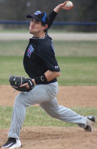 Johnny Popham picked up the win on the mound and also hit two home runs for Waupaca April 19 in an 11-4 North Eastern Conference win over Fox Valley Lutheran. Greg Seubert Photo