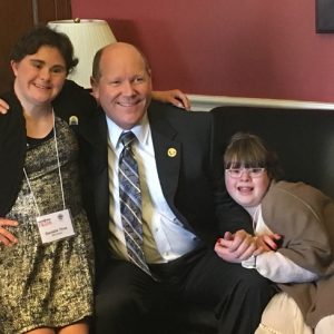 Danielle Thoe (left) and Kelly Lyons (right) met U.S. Rep. Reed Ribble in Washington, D.C.  Submitted Photo