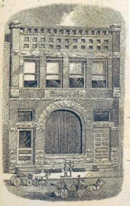 Bank of Hortonville, as depicted on the 1921 check recently discovered by St. Vincent de Paul staff. Scott Bellile photo