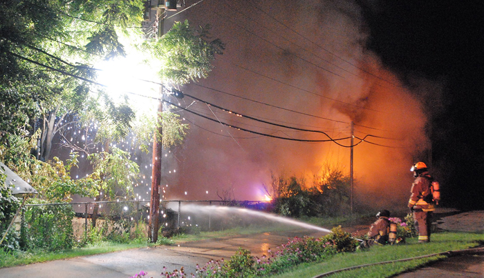Clintonville fire destroys warehouse