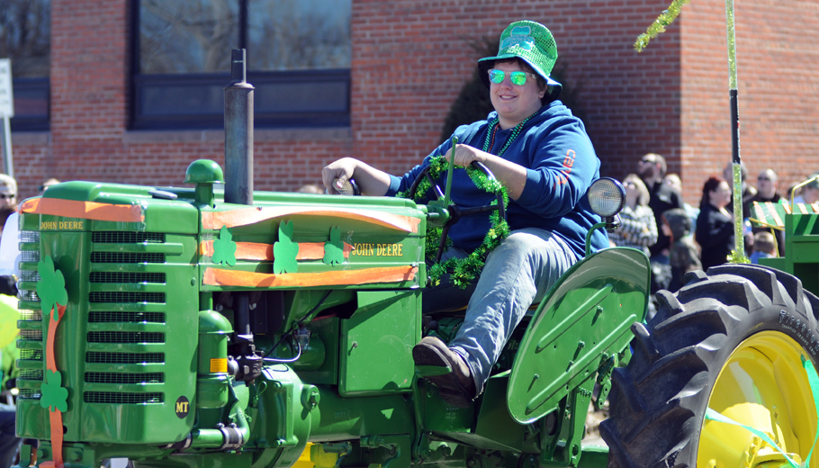 A festive John Deere tractor decorated for the parade.
Scott Bellile photo