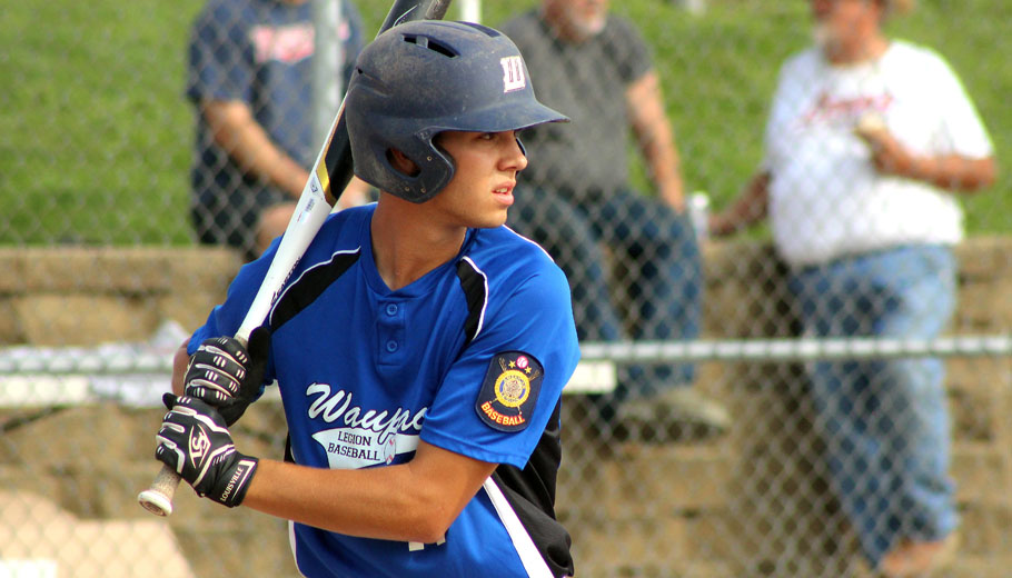 Alex Thuerman concentrates while batting for Waupaca.Greg Seubert Photo