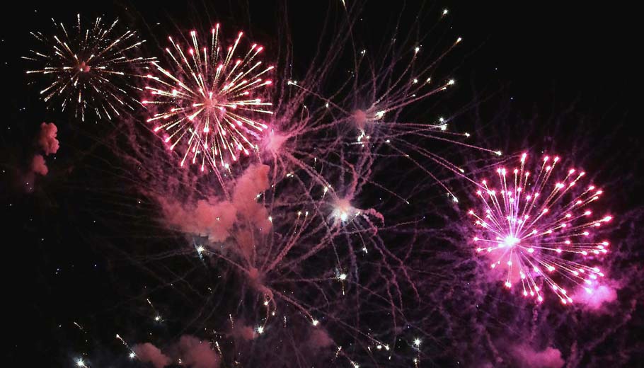Fireworks light up the sky in Iola.
Holly Neumann Photo