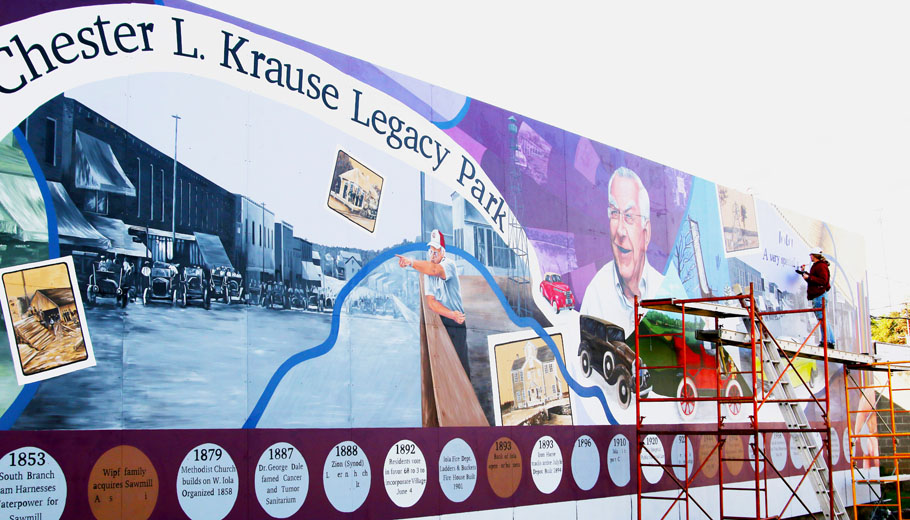 Krause mural completed in Iola