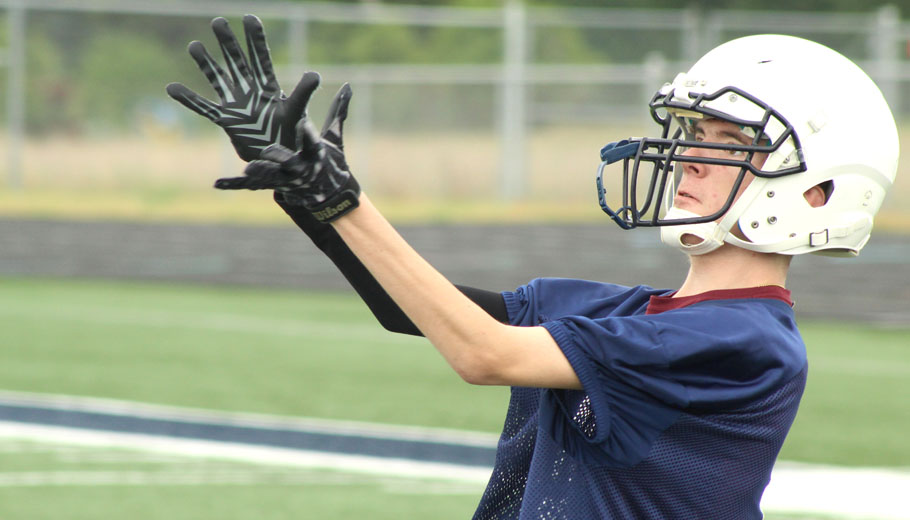 Football campers get early start